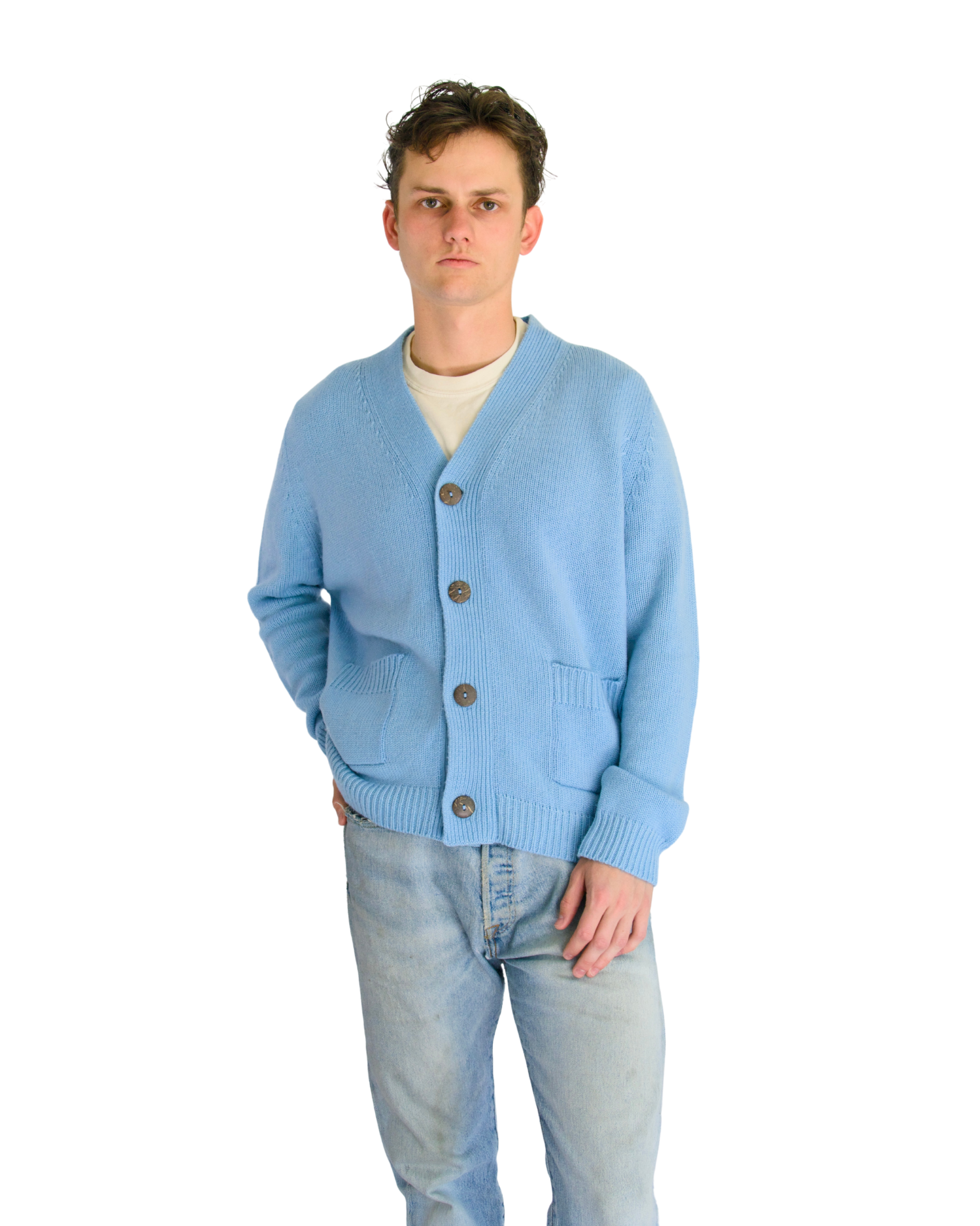 Cardigan in Blue – Dyehouse