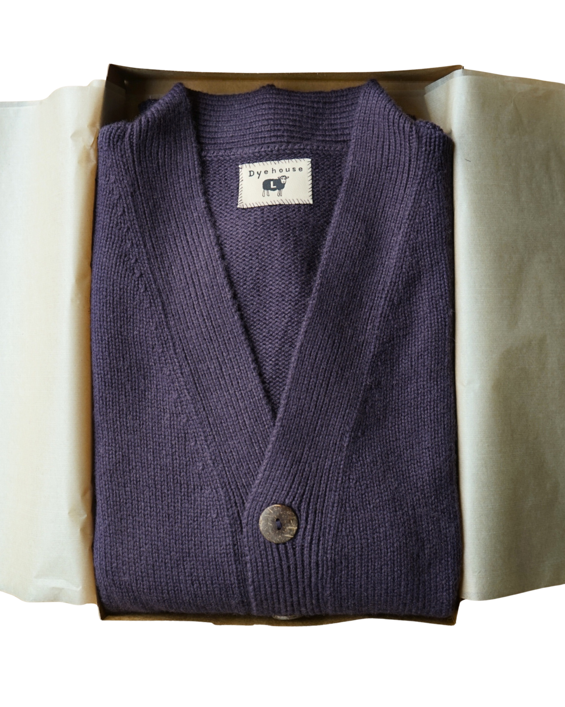 Cardigan in Plum