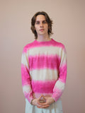 The Striped Crewneck in Dyehouse Pink
