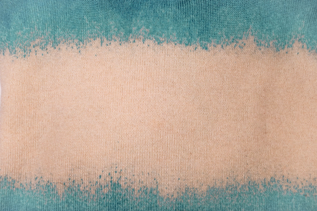 The Striped Crewneck in Flycatcher Blue